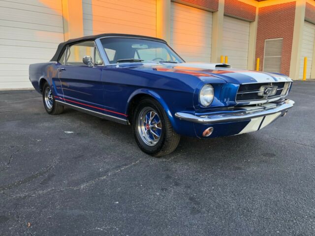 1965 Blue Ford Mustang Convertible