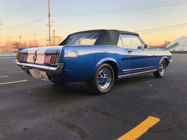 1965 Blue Ford Mustang Convertible