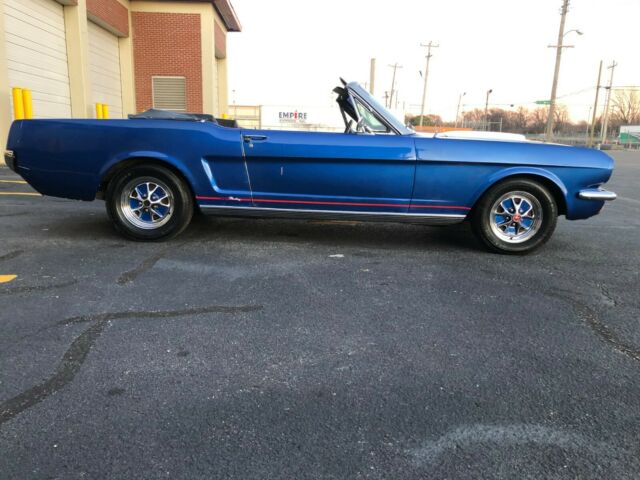 1965 Blue Ford Mustang Convertible