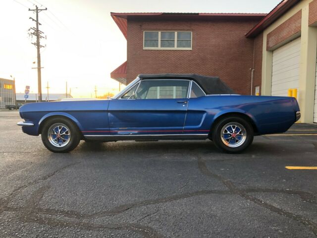 1965 Blue Ford Mustang Convertible