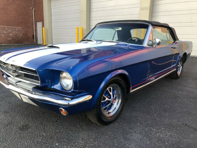 1965 Blue Ford Mustang Convertible