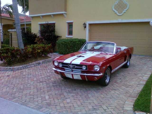 1965 Red Ford Mustang Convertible