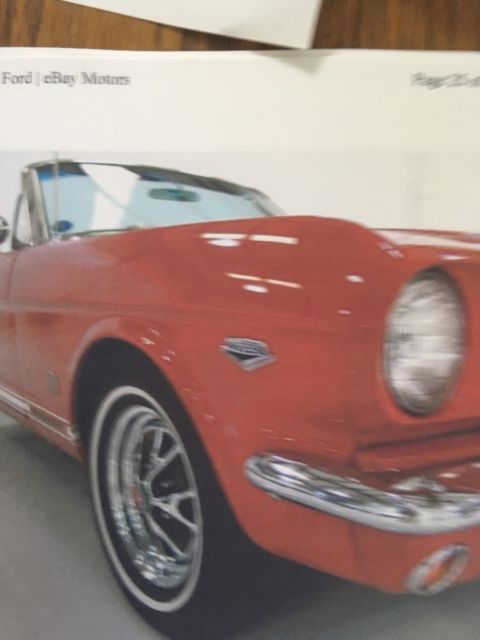 1965 Red Ford Mustang Convertible