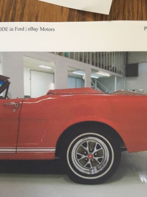 1965 Red Ford Mustang Convertible