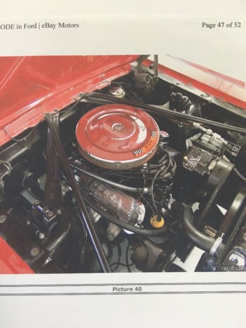 1965 Red Ford Mustang Convertible