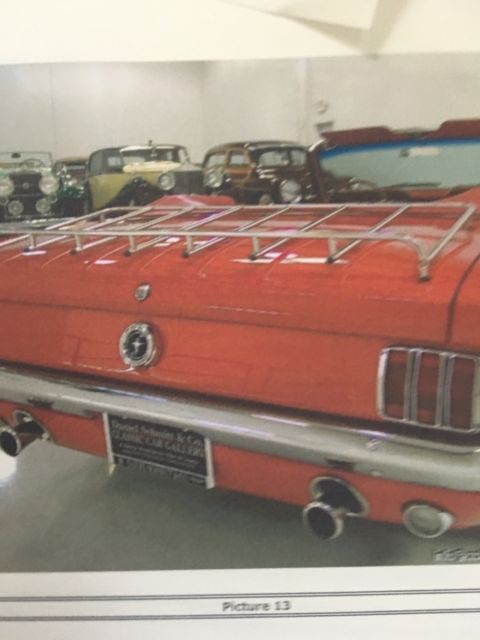 1965 Red Ford Mustang Convertible