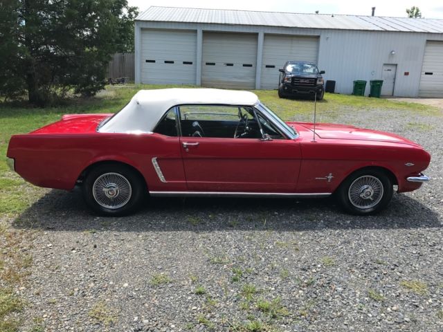 1965 Red Ford Mustang Convertible