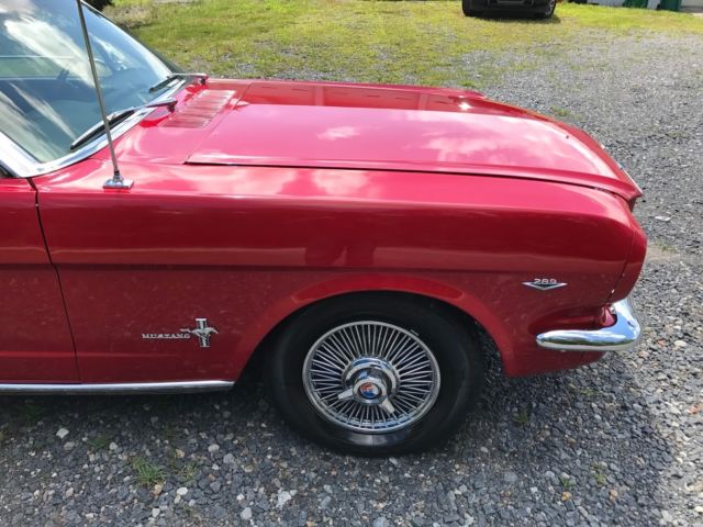 1965 Red Ford Mustang Convertible