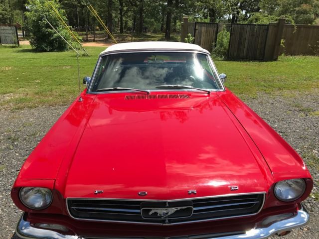 1965 Red Ford Mustang Convertible
