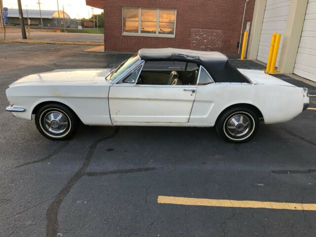 1965 White Ford Mustang Convertible