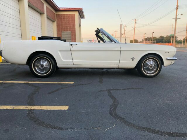 1965 White Ford Mustang Convertible