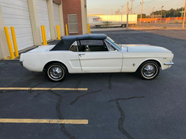 1965 White Ford Mustang Convertible