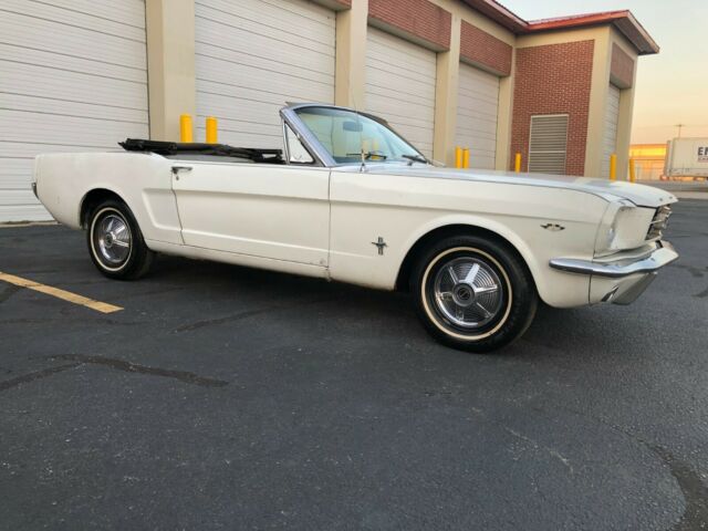 1965 White Ford Mustang Convertible