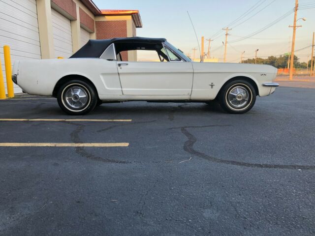 1965 White Ford Mustang Convertible