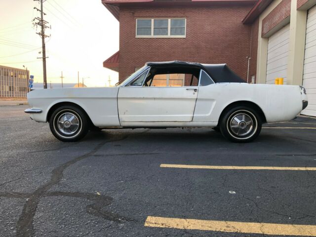 1965 White Ford Mustang Convertible