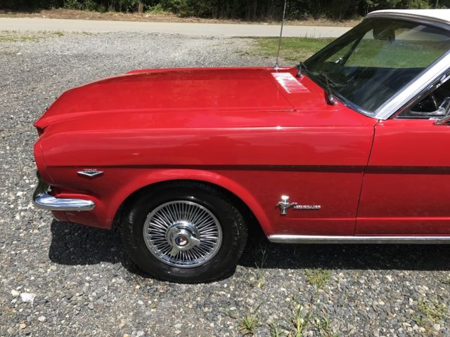 1965 Red Ford Mustang Convertible