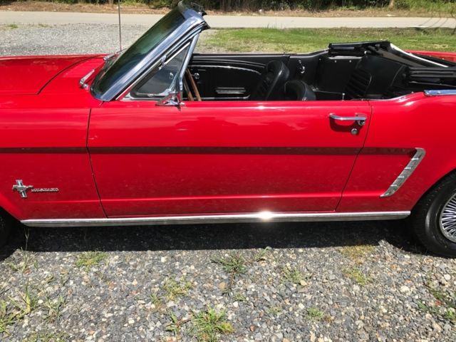 1965 Red Ford Mustang Convertible