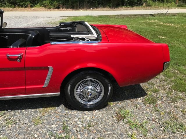 1965 Red Ford Mustang Convertible