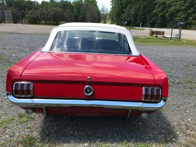 1965 Red Ford Mustang Convertible