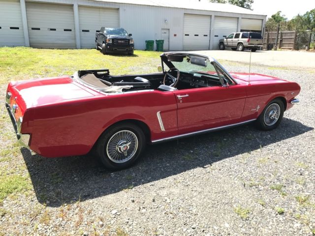 1965 Red Ford Mustang Convertible