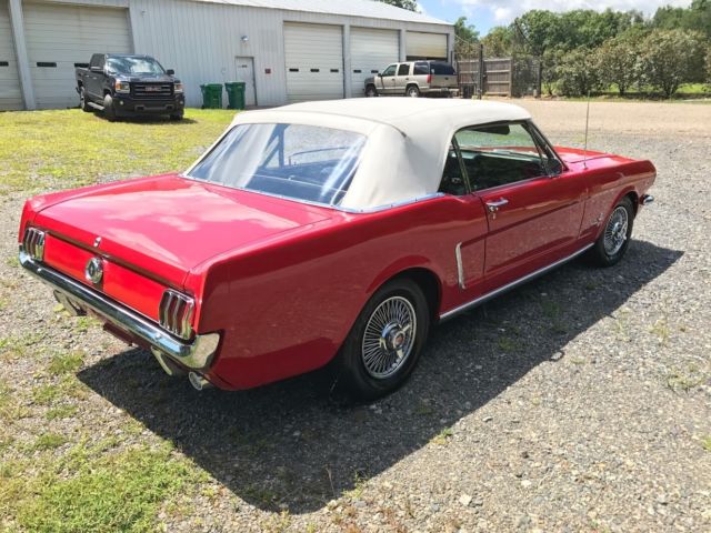 1965 Red Ford Mustang Convertible