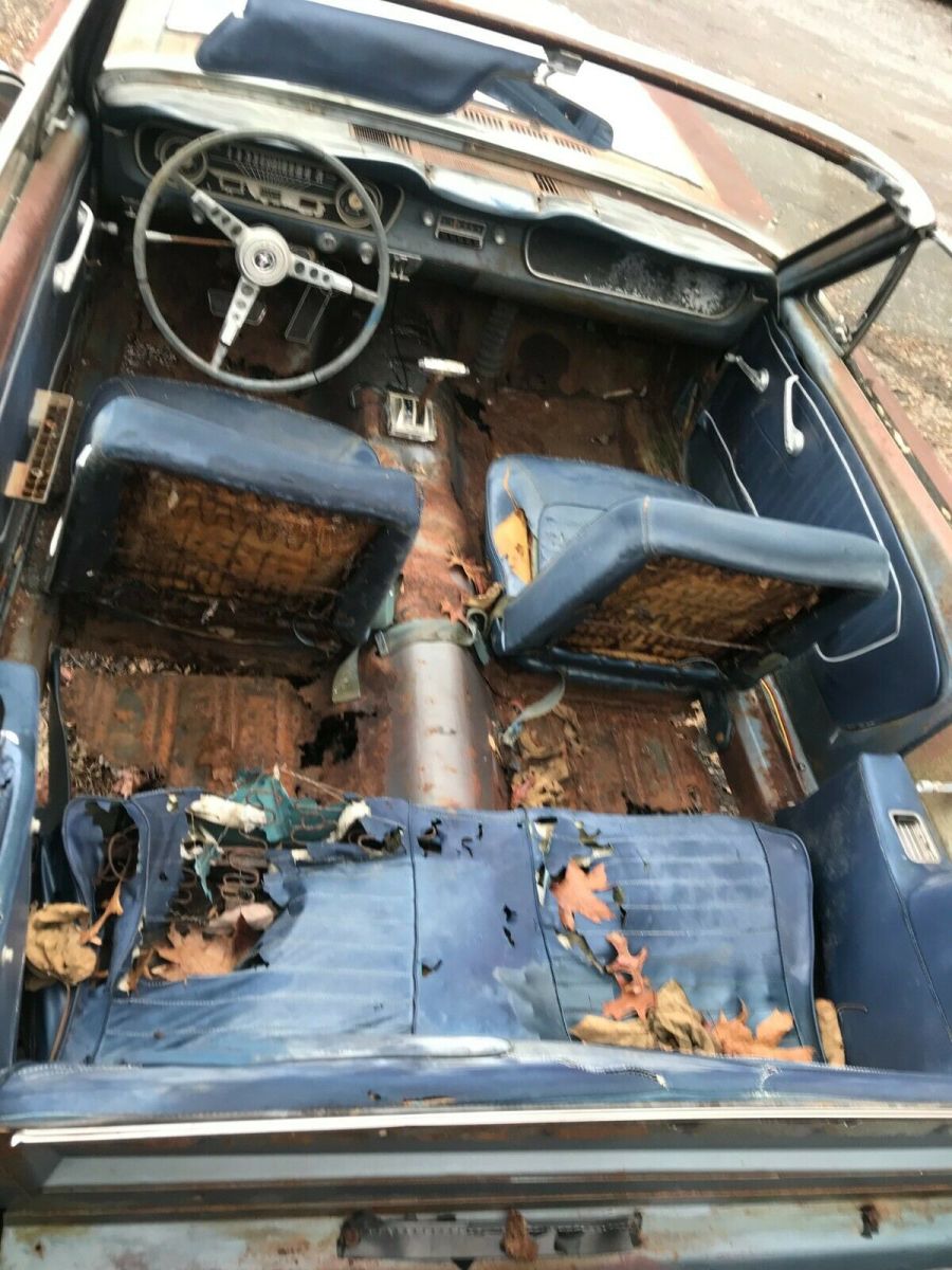 1965 Blue Ford Mustang Convertible