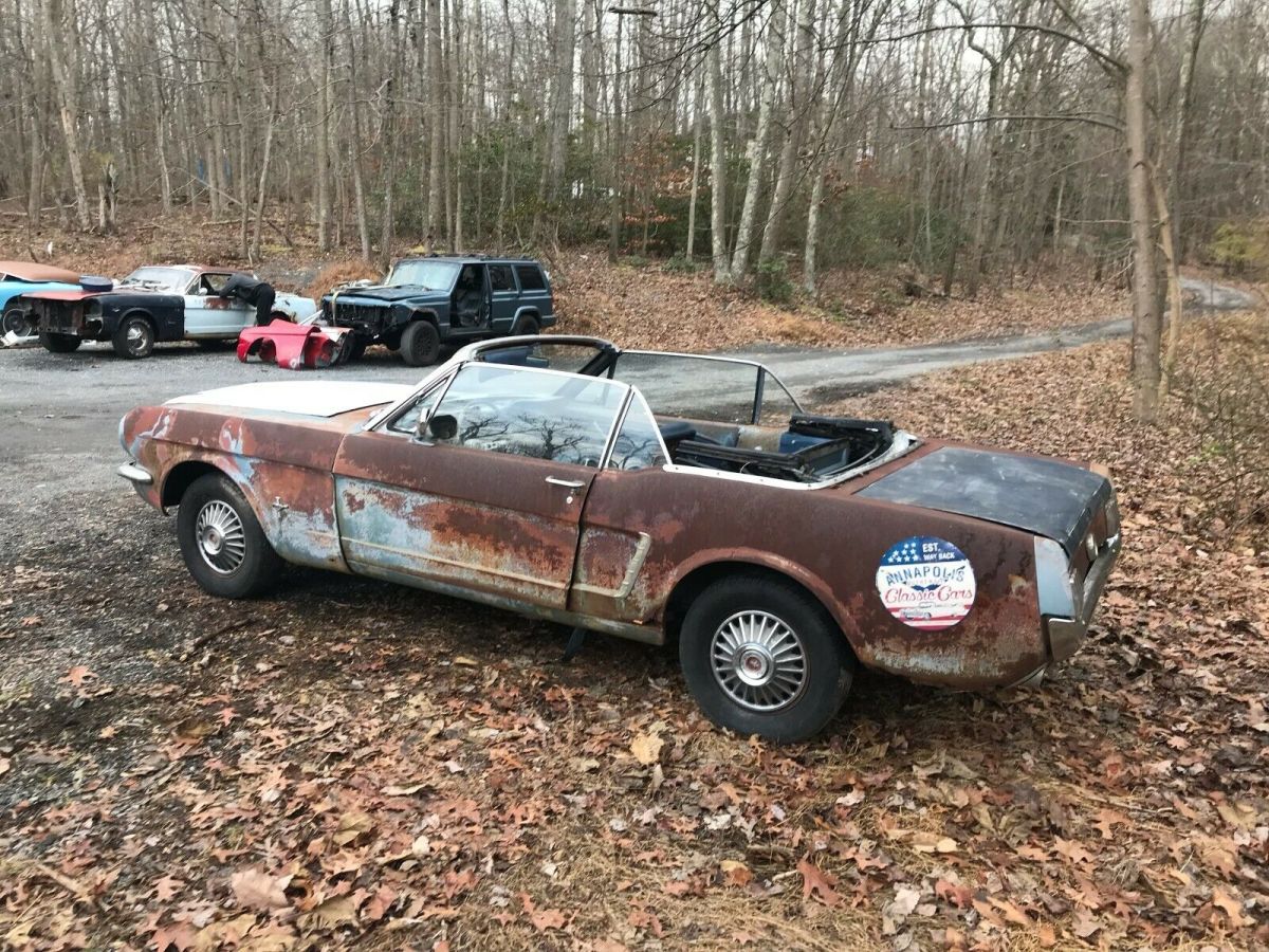 1965 Blue Ford Mustang Convertible