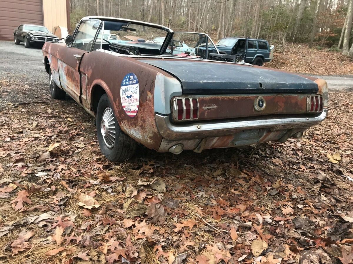 1965 Blue Ford Mustang Convertible