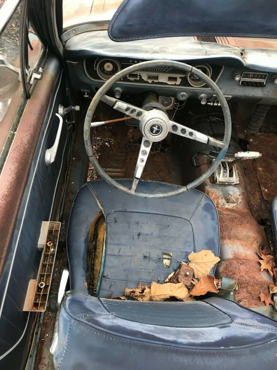 1965 Blue Ford Mustang Convertible