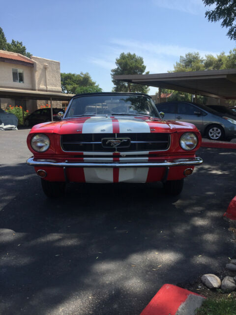 1965 Red Ford Mustang Convertible