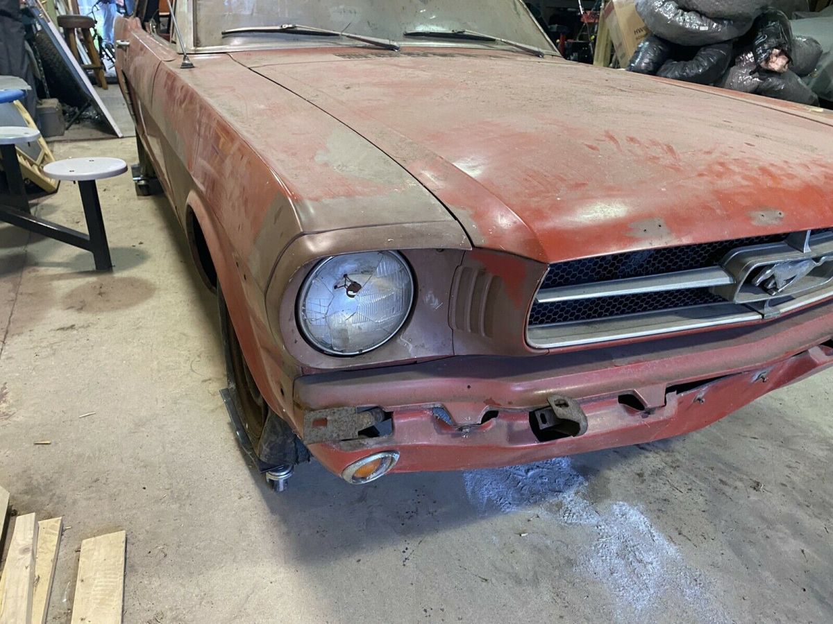 1965 Red Ford Mustang Convertible