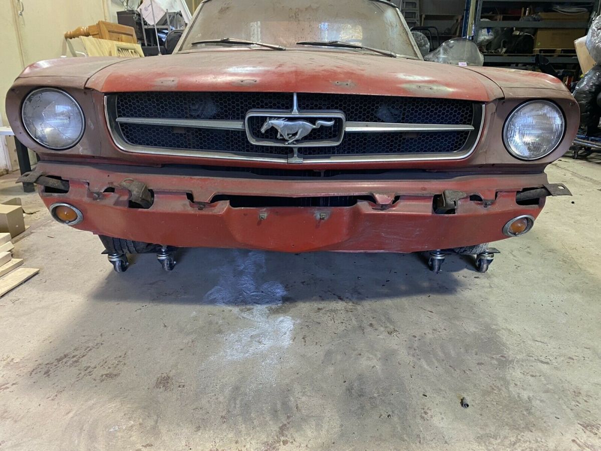 1965 Red Ford Mustang Convertible