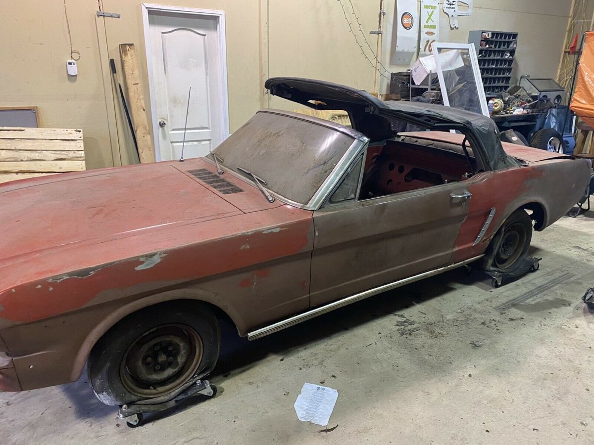 1965 Red Ford Mustang Convertible