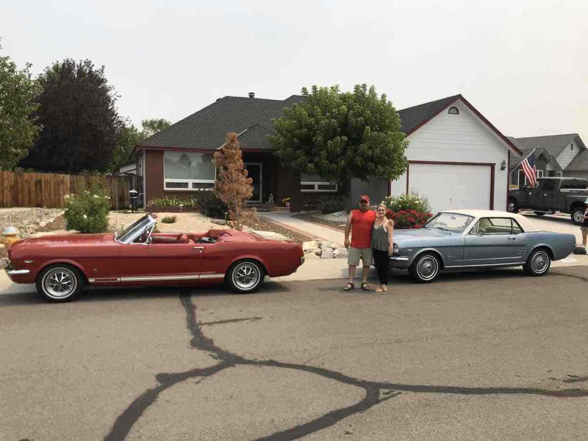 1965 Red Ford Mustang Convertible