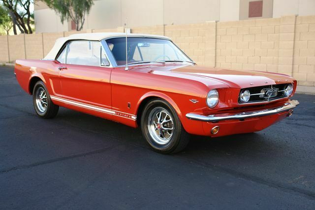 1965 Red Ford Mustang --