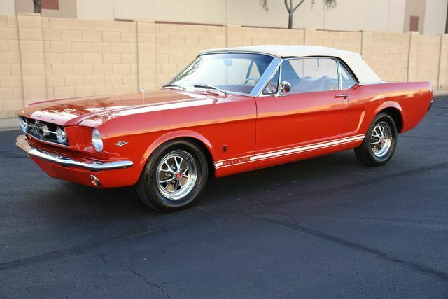 1965 Red Ford Mustang --