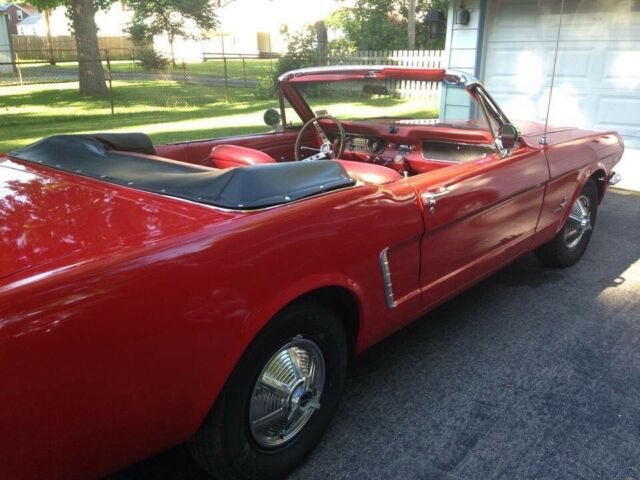 1965 Red/Black Ford Mustang Convertible