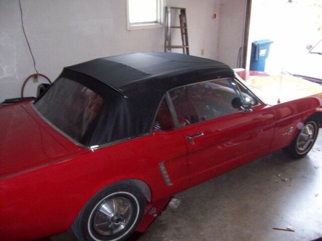 1965 Red/Black Ford Mustang Convertible