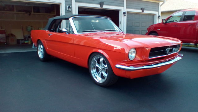 1965 Orange Ford Mustang Convertible