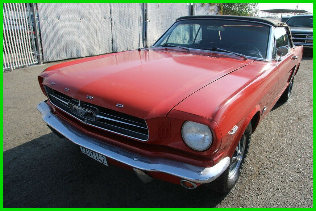 1965 Red Ford Mustang Convertible