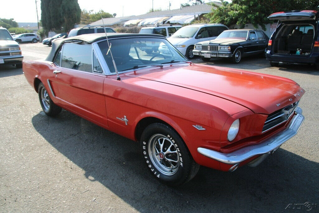1965 Red Ford Mustang Convertible