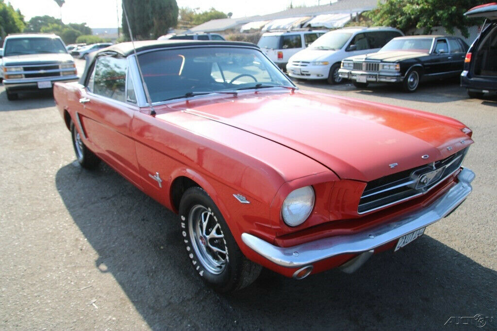 1965 Red Ford Mustang Convertible