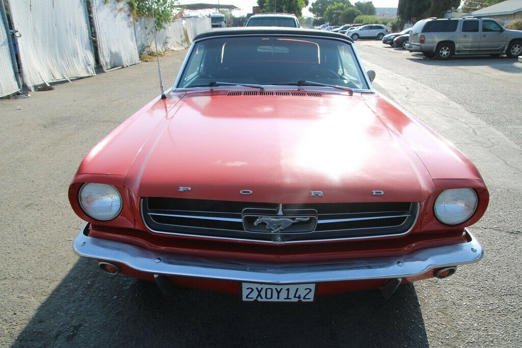 1965 Red Ford Mustang Convertible