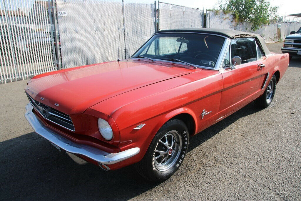 1965 Red Ford Mustang Convertible