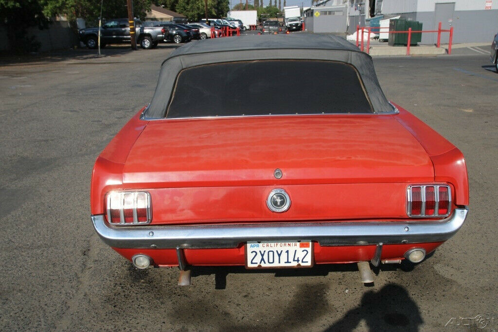 1965 Red Ford Mustang Convertible