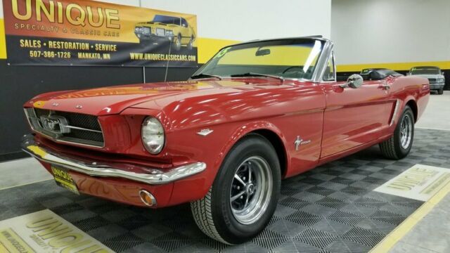 1965 Red Ford Mustang Convertible