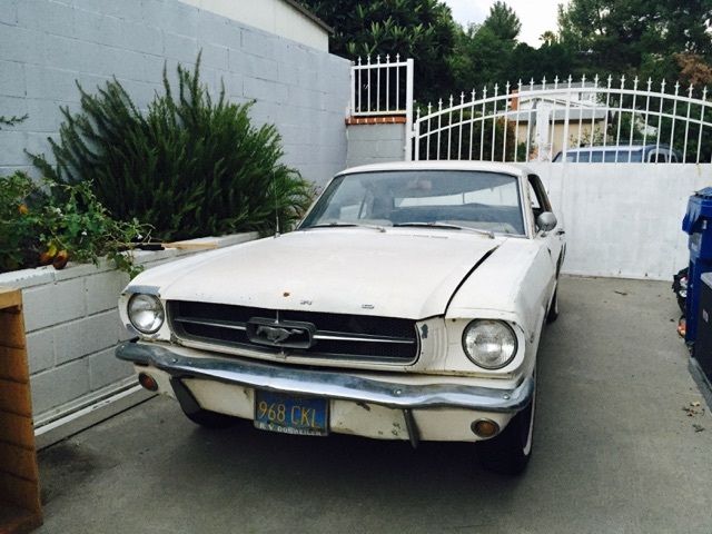 1965 White Ford Mustang Coupe