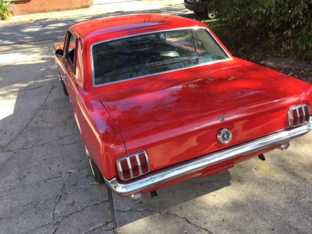 1965 Red Ford Mustang Coupe