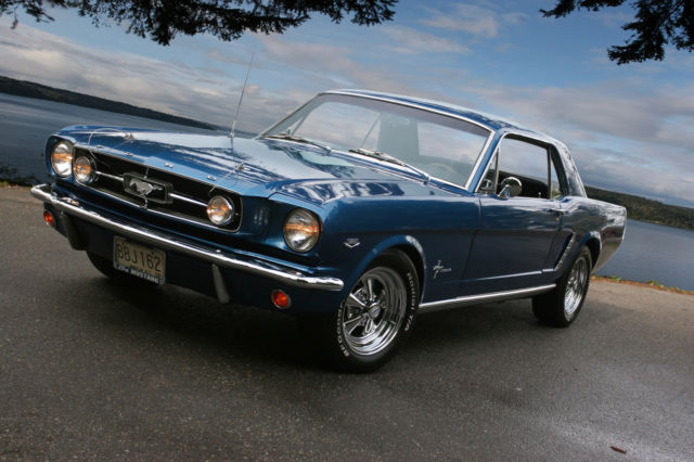1965 Blue Ford Mustang Coupe