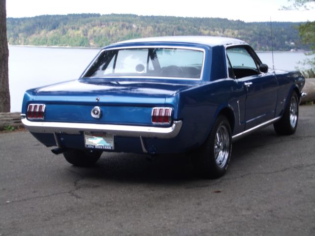 1965 Blue Ford Mustang Coupe